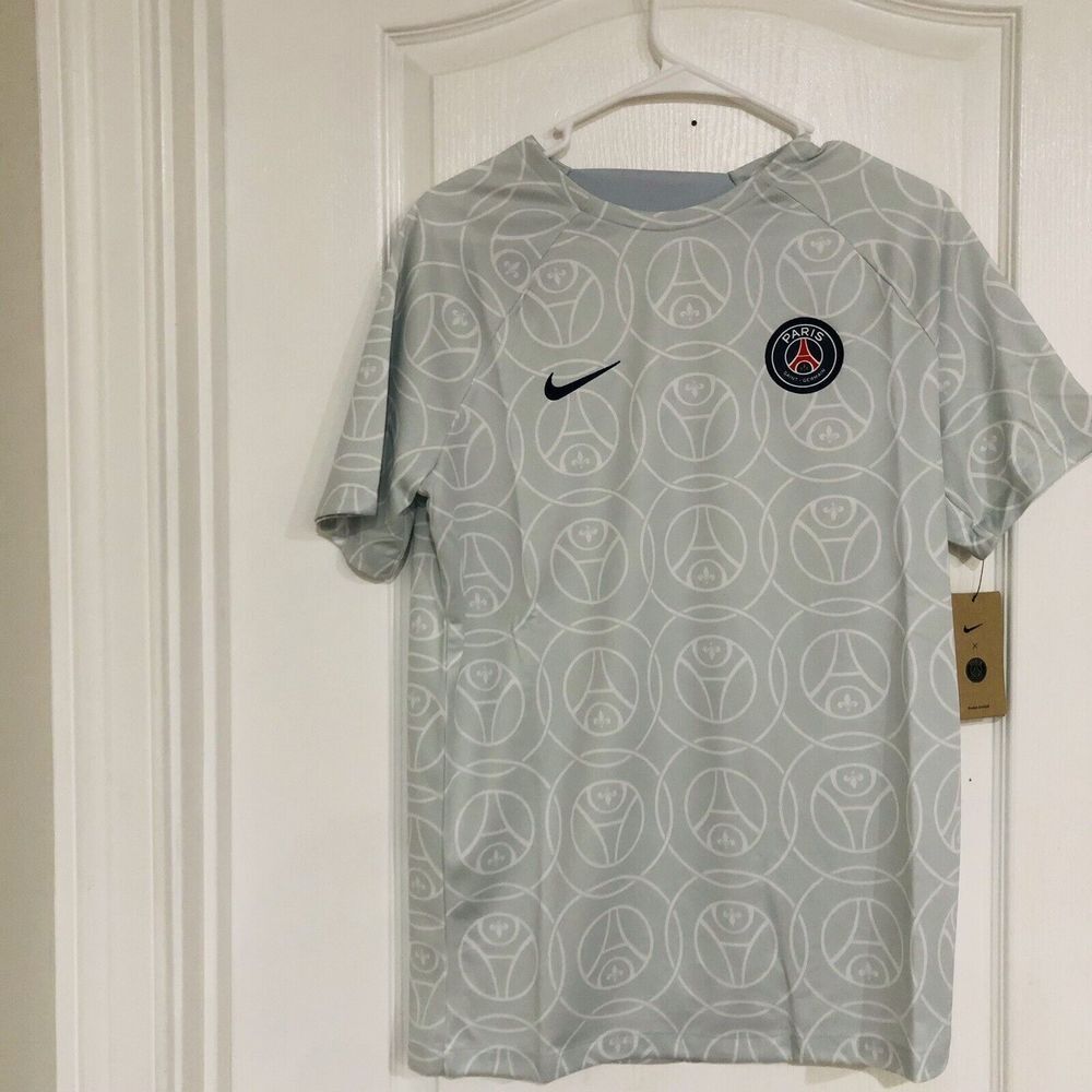 Nike Paris Saint-Germain PSG Pre-Match Training Jersey‎ Grey DX1585-078 Mens XL